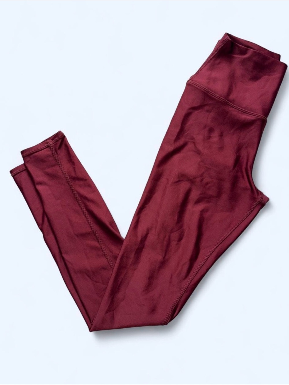 ALO Yoga Wine/Burgundy High-Waist Leggings